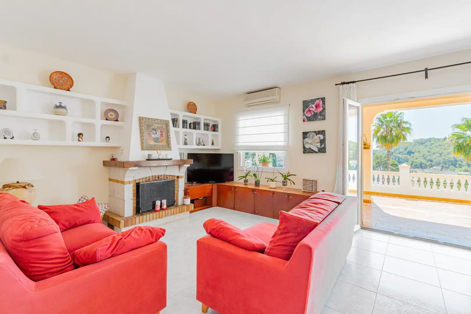 Living room of Detached homes for sale in Andratx  with Air Conditioner, Heating and Private garden