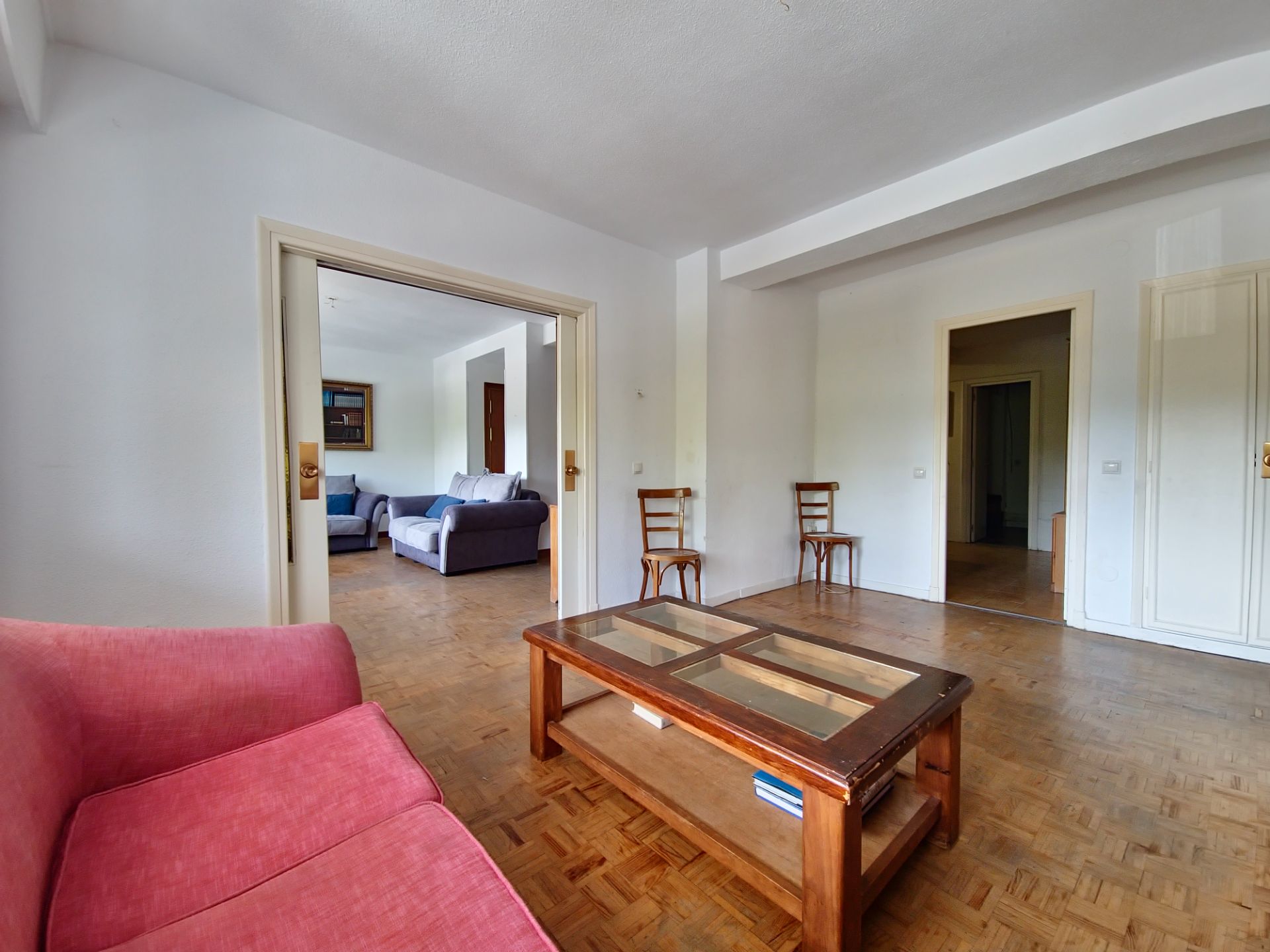 Living room of Flat for sale in  Madrid Capital  with Air Conditioner, Heating and Parquet flooring