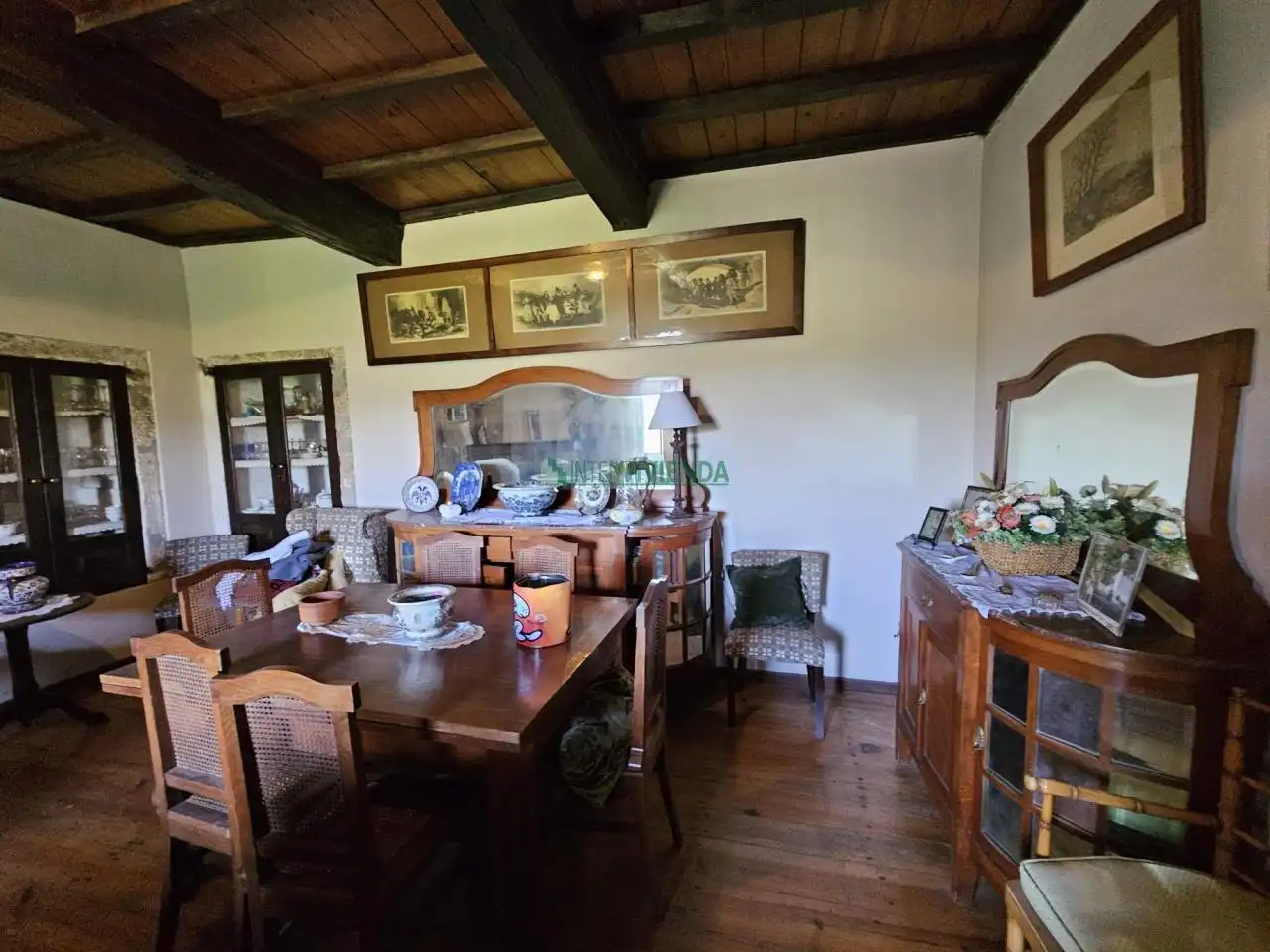 Comedor de Finca rústica en venta en A Cañiza   con Calefacción, Jardín privado y Terraza