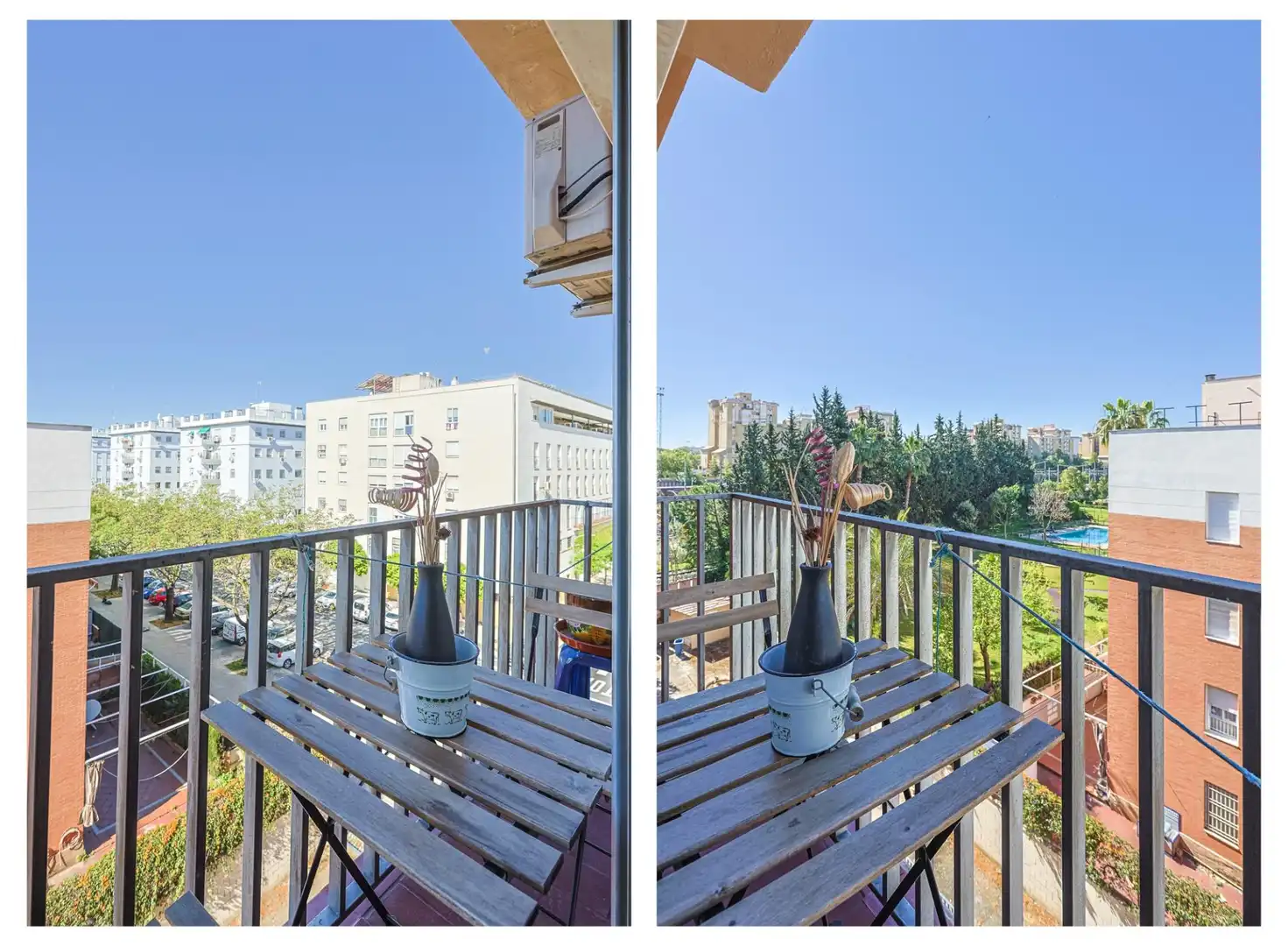 Balcony of Flat for sale in Sevilla  with Air Conditioner and Furnished