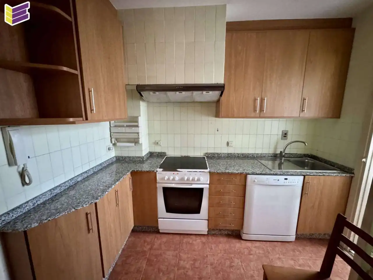 Cocina de Piso en venta en Baiona con Calefacción, Parquet y Amueblado