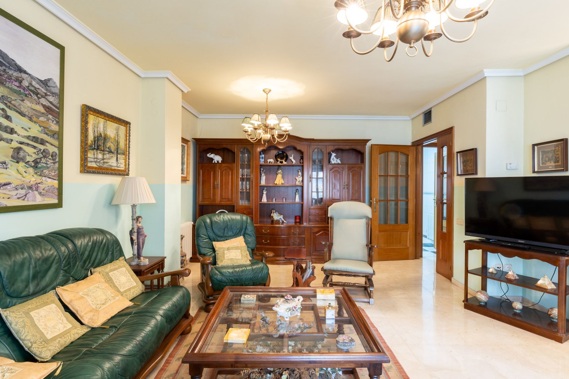 Sala d'estar de Pis en venda en  Valencia Capital amb Aire condicionat, Calefacció i Terrassa