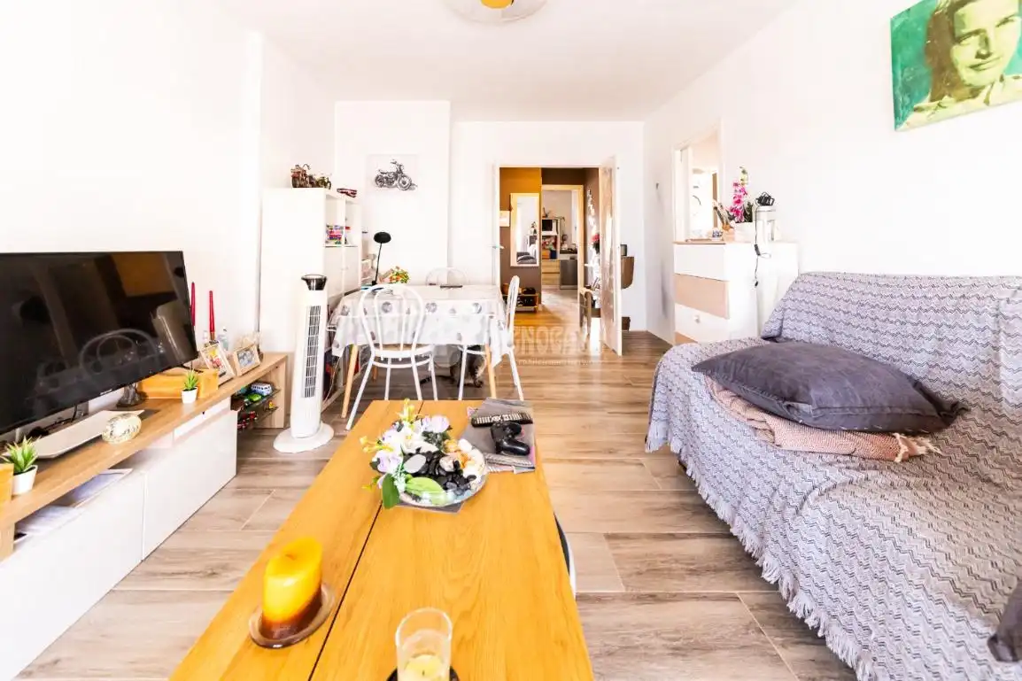 Sala de estar de Piso en venta en Cunit con Aire acondicionado, Parquet y Terraza