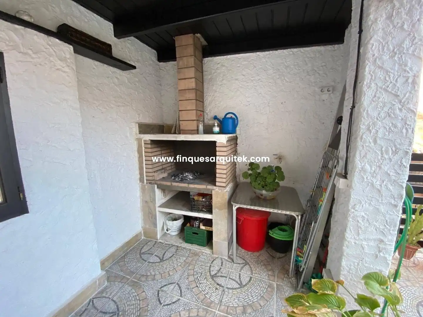 Cuina de Casa o xalet en venda en Rosselló amb Aire condicionat, Jardí privat i Terrassa