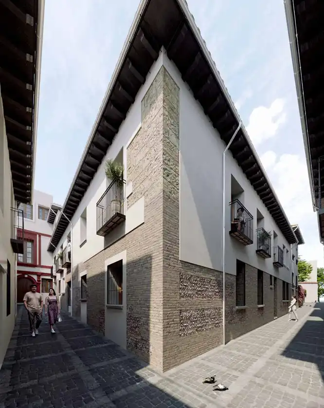 Vista exterior de Piso en venta en Granada con Aire acondicionado, Calefacción y Horno