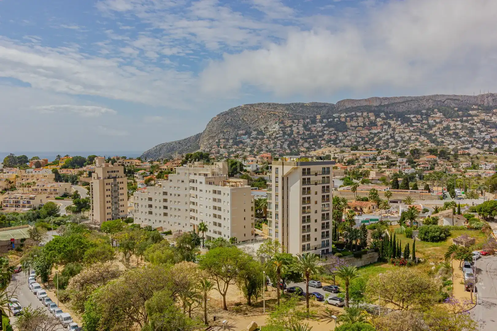 Vista exterior de Apartamento en venta en Calpe / Calp con Aire acondicionado, Piscina y Lavadora