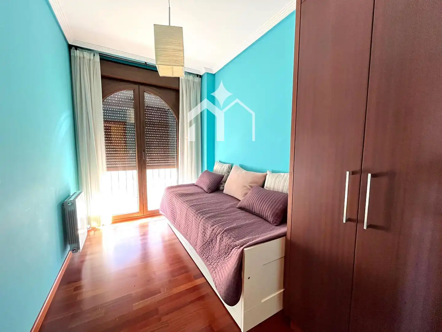 Bedroom of Flat for sale in Moaña  with Heating, Terrace and Furnished