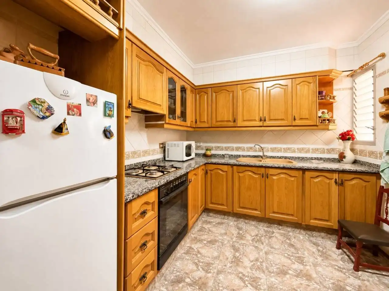 Kitchen of Flat for sale in Vila-real  with Storage room, Furnished and Balcony
