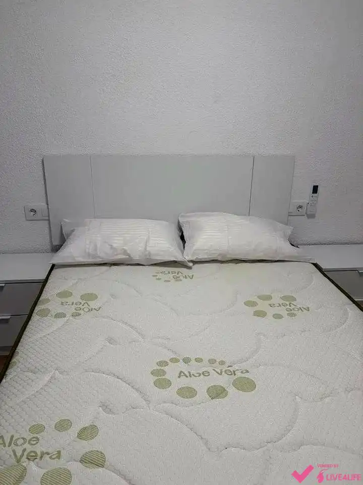 Schlafzimmer von Wohnung zur Miete in Valencia mit Klimaanlage, Terrasse und Möbliert