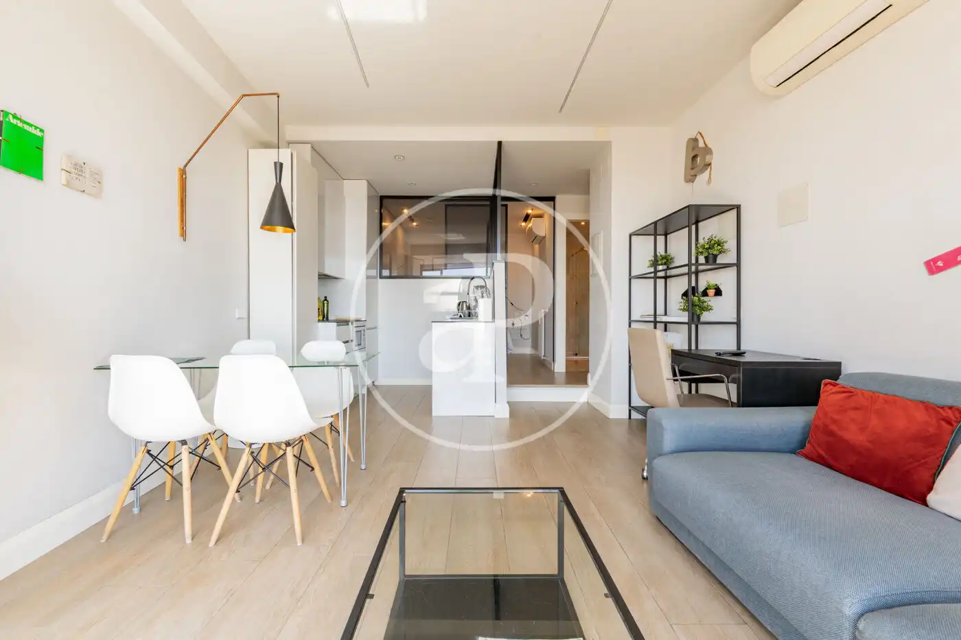 Wohnzimmer von Wohnung zur Miete in Madrid mit Klimaanlage, Heizung und Möbliert