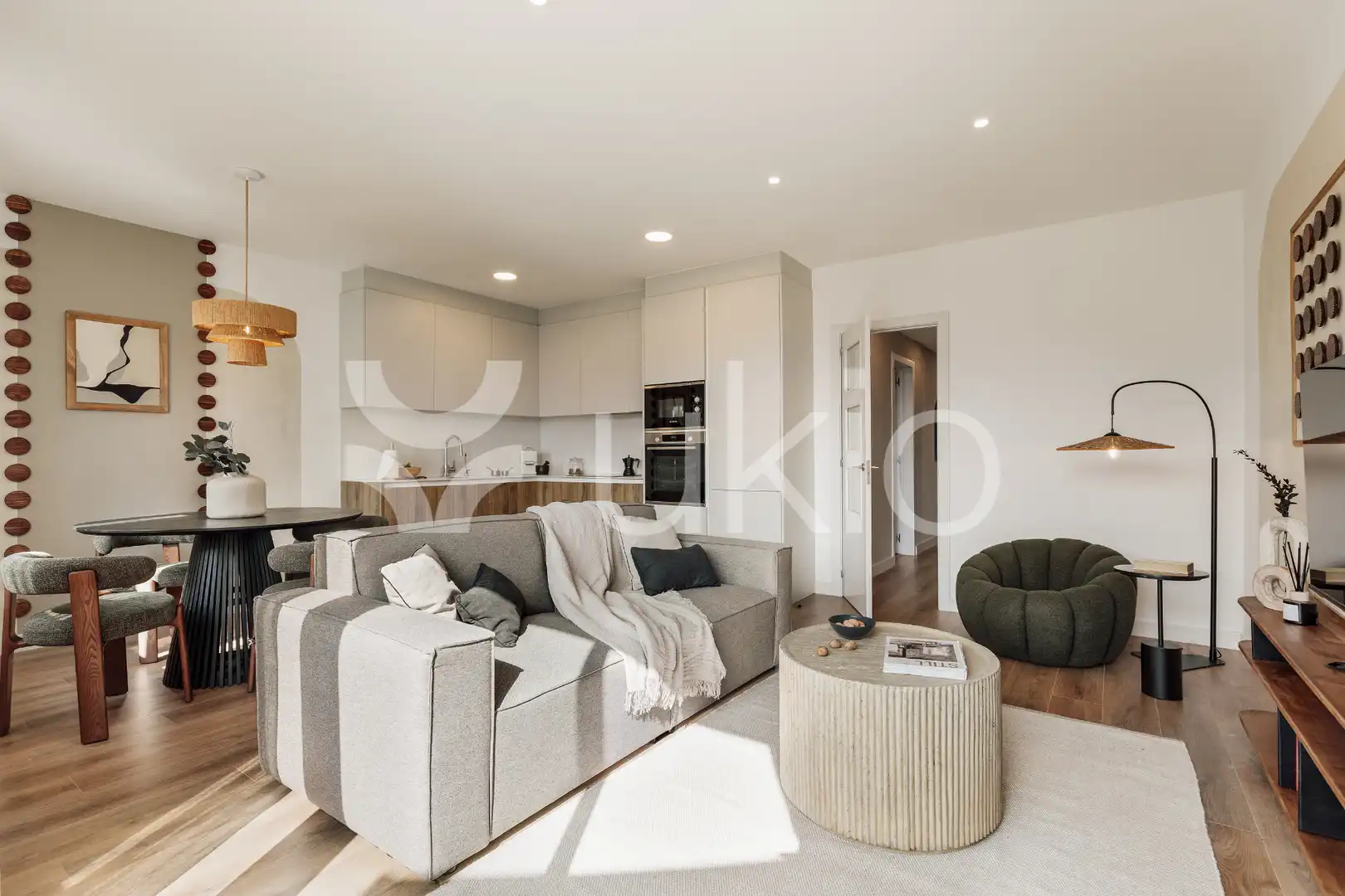 Sala d'estar de Apartament de lloguer en Barcelona amb Aire condicionat, Calefacció i Terrassa