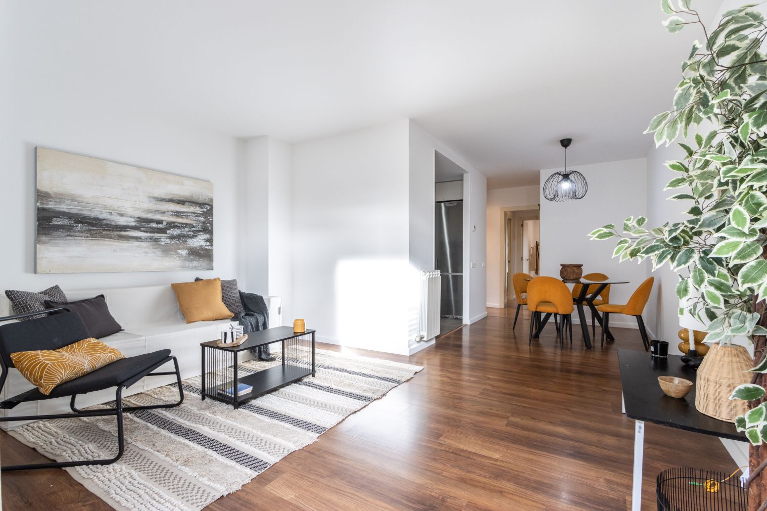 Sala de estar de Piso en venta en Terrassa con Calefacción, Parquet y Terraza