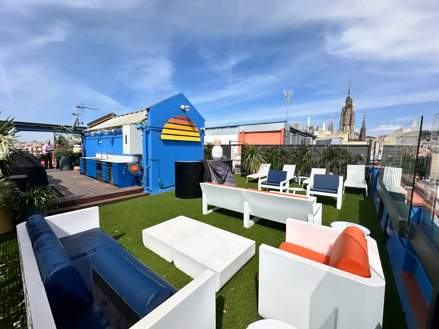 Terraza de Piso de alquiler en Barcelona con Aire acondicionado, Calefacción y Parquet