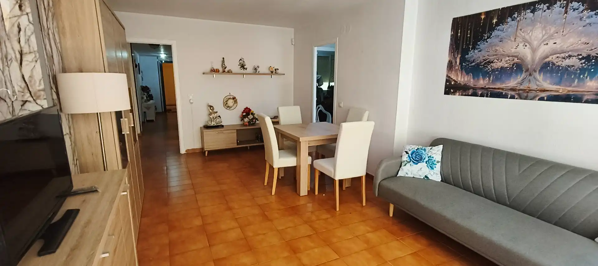 Menjador de Pis en venda en Lloret de Mar amb Terrassa, Moblat i Forn
