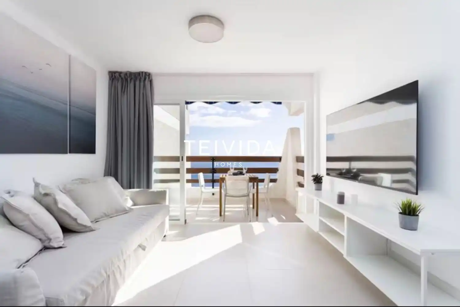 Sala de estar de Piso en venta en El Rosario con Terraza y Amueblado
