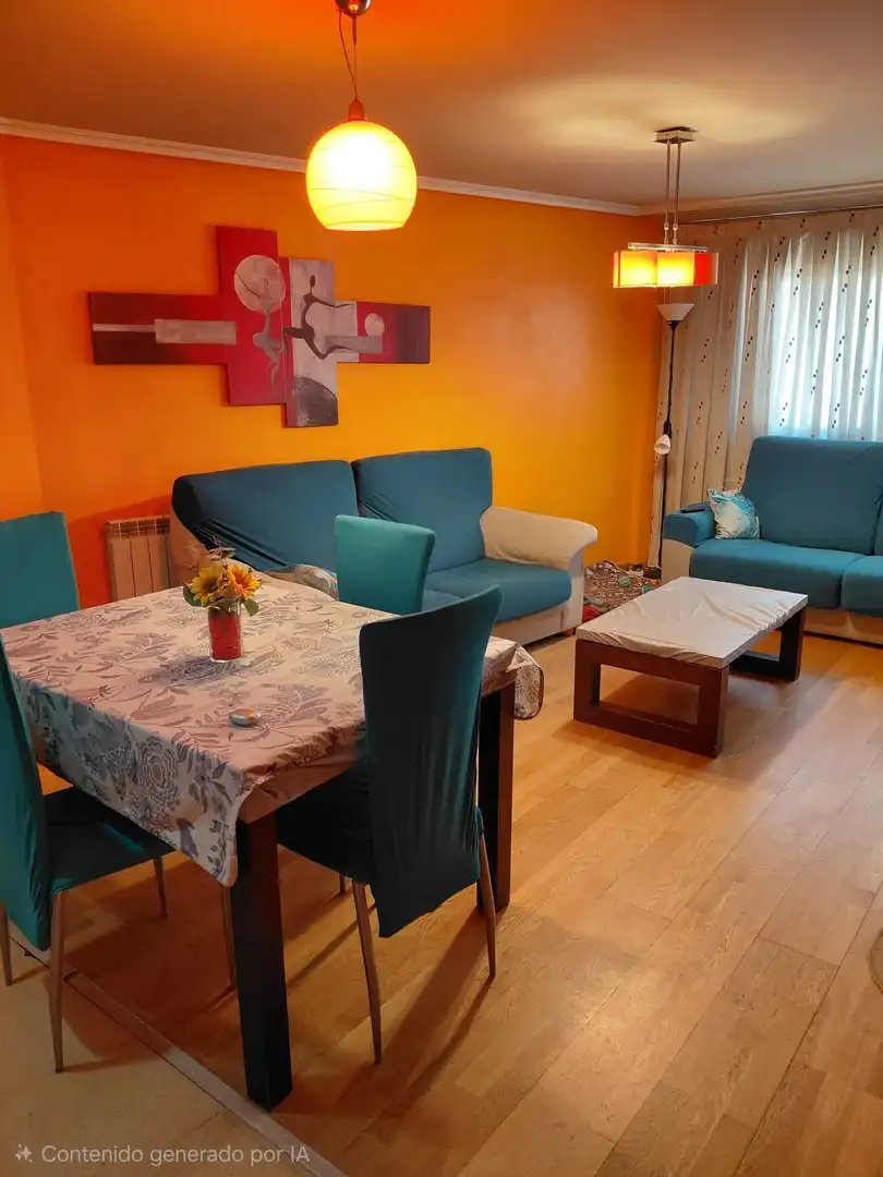Sala de estar de Apartamento en venta en Villamediana de Iregua con Calefacción y Terraza