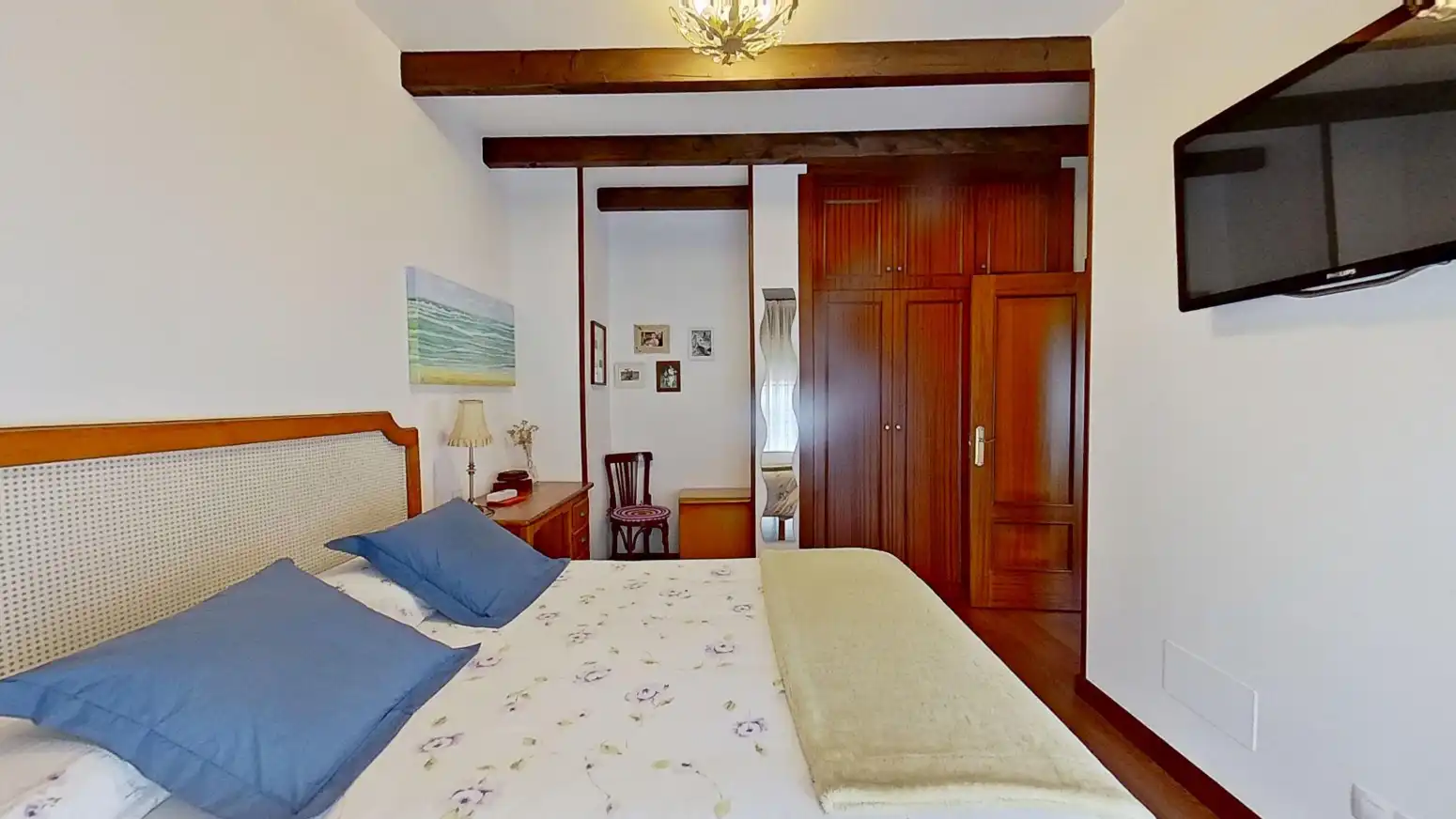 Bedroom of Detached homes for sale in Suances  with Heating, Parquet flooring and Terrace