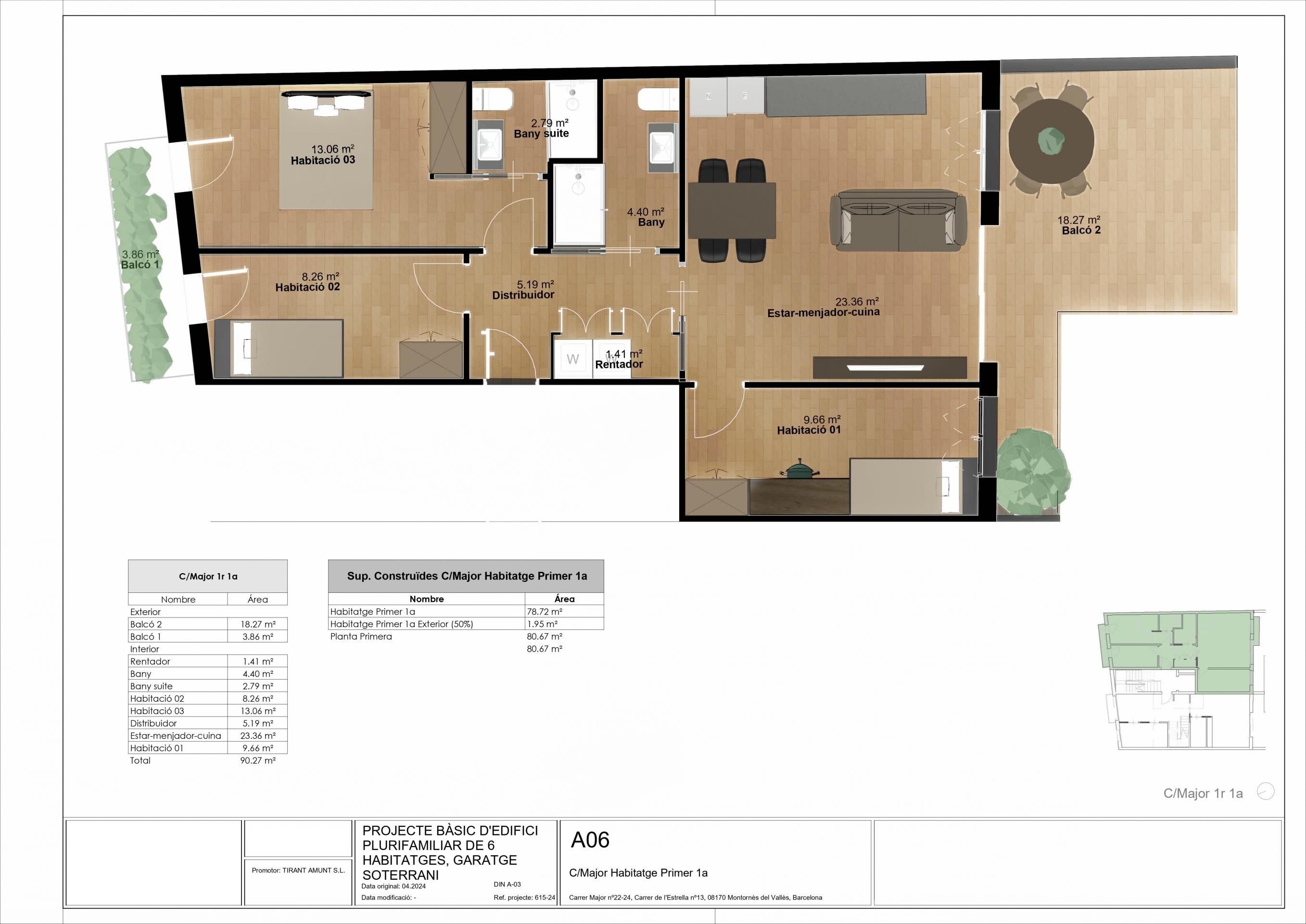 Flat for sale in Montornès del Vallès  with Terrace and Balcony