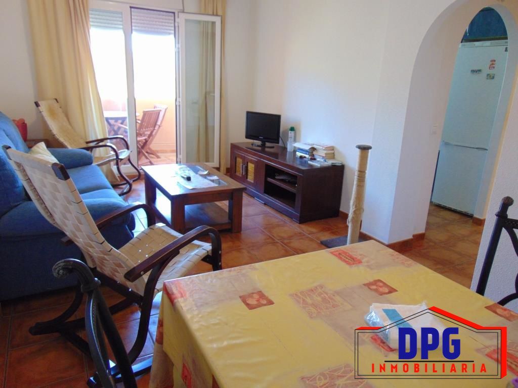 Living room of Flat for sale in Garrucha  with Air Conditioner, Terrace and Furnished