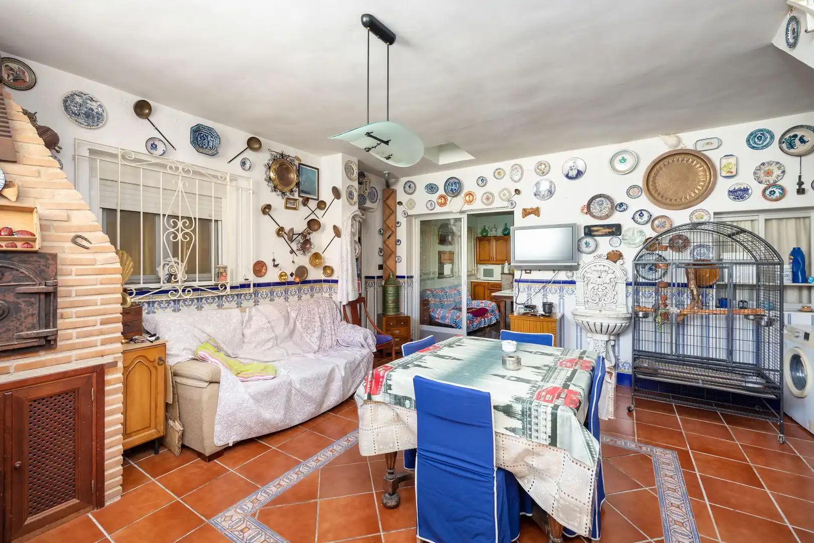 Wohnzimmer von Einfamilien-Reihenhaus zum Verkauf in Benalúa de las Villas mit Balkon