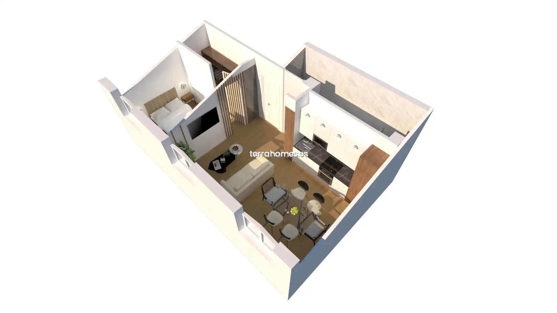 Habitación de Apartamento en venta en Madrid con Aire acondicionado y Amueblado