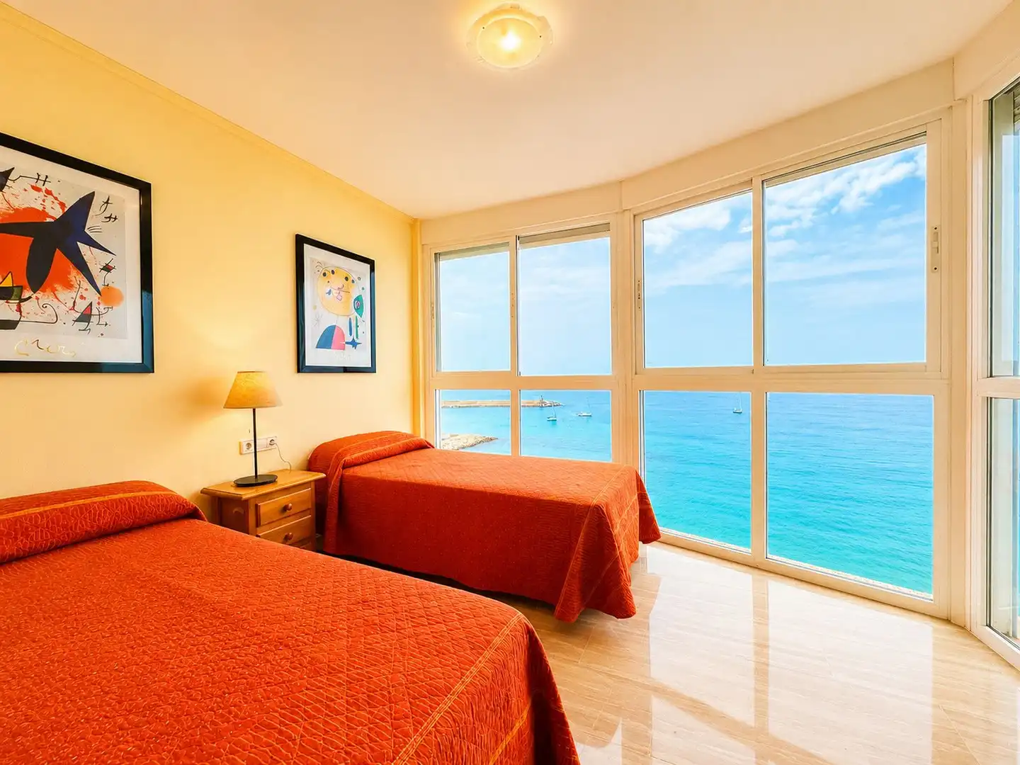 Habitación de Apartamento en venta en Calpe / Calp con Aire acondicionado, Calefacción y Jardín privado