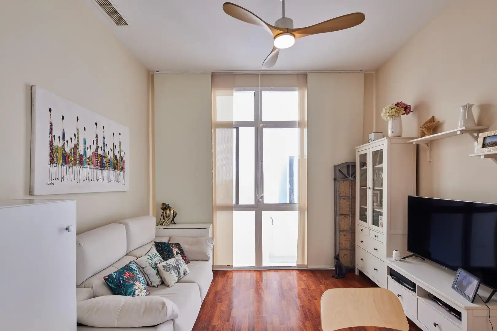Sala de estar de Piso en venta en Cádiz con Aire acondicionado, Calefacción y Parquet