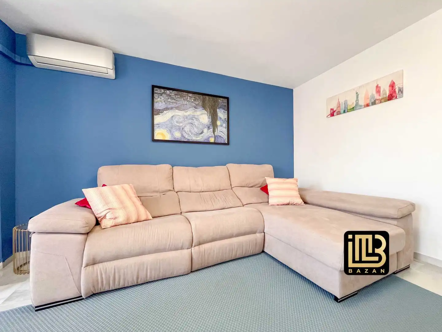 Wohnzimmer von Wohnung zur Miete in Málaga mit Klimaanlage, Heizung und Möbliert
