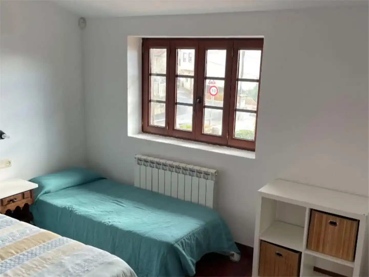 Schlafzimmer von Wohnung zur Miete in Vilaboa mit Privatgarten, Parkett und Schwimmbad
