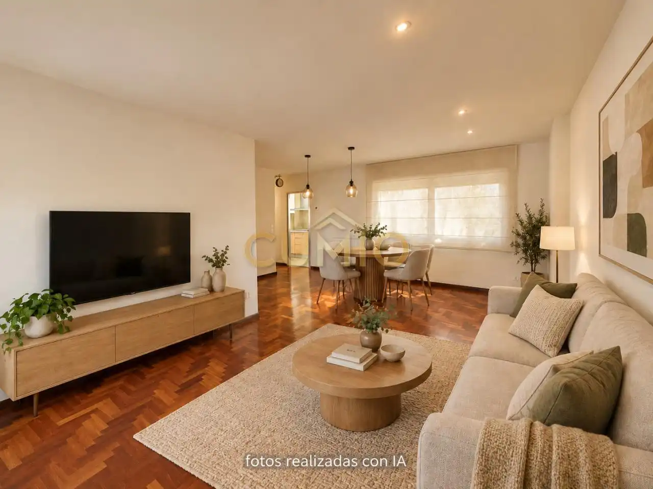Wohnzimmer von Maisonette zum Verkauf in Nigrán mit Heizung, Parkett und Abstellraum