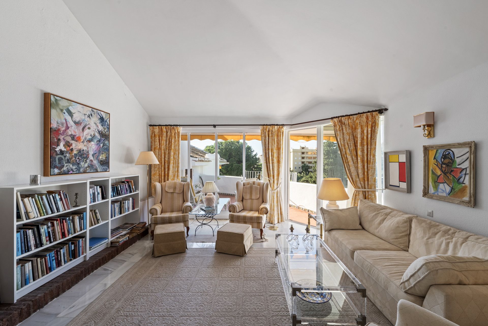 Living room of Attic for sale in Mijas  with Air Conditioner, Terrace and Swimming Pool