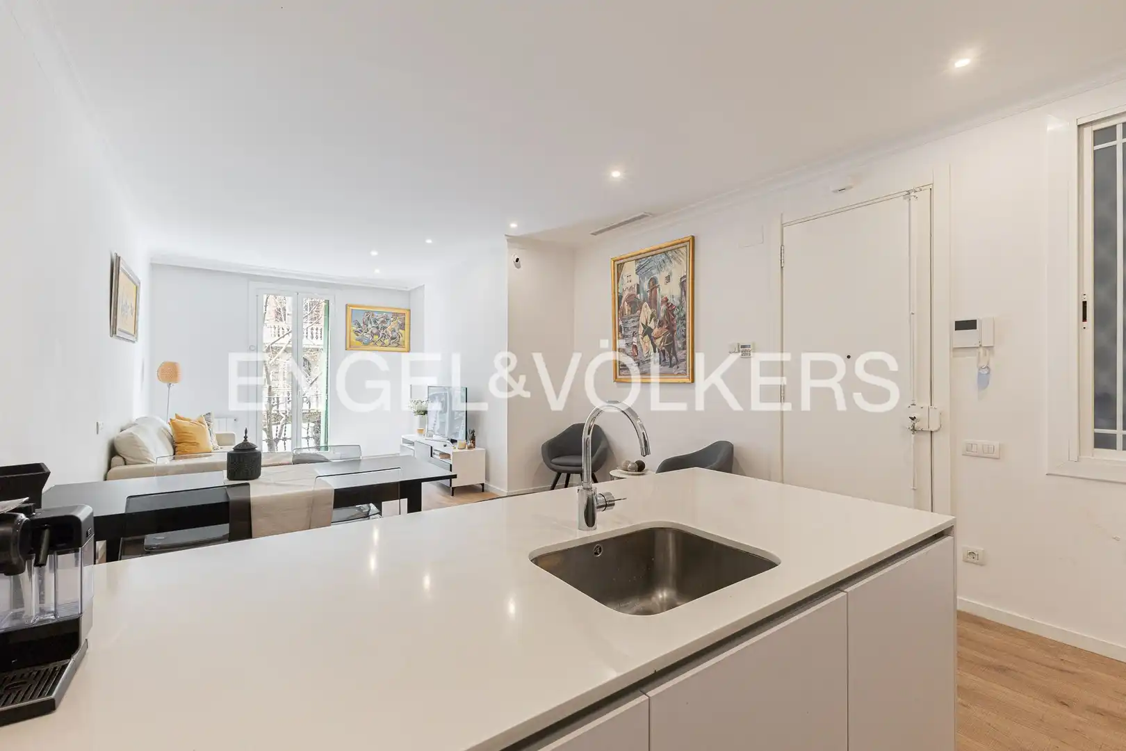 Cocina de Piso en venta en Barcelona con Calefacción, Parquet y Balcón