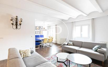 Living room of Flat to rent in  Barcelona Capital  with Air Conditioner, Heating and Furnished