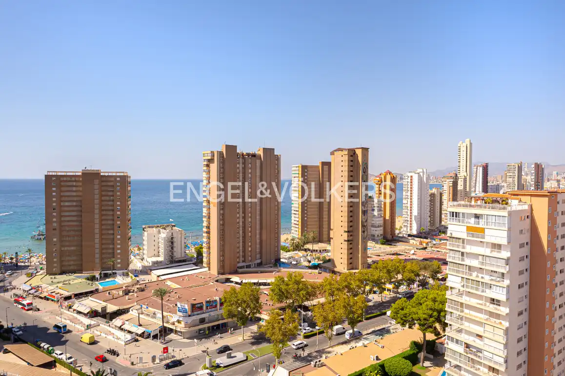 Vista exterior de Apartamento de alquiler en Benidorm con Terraza, Amueblado y Piscina comunitaria