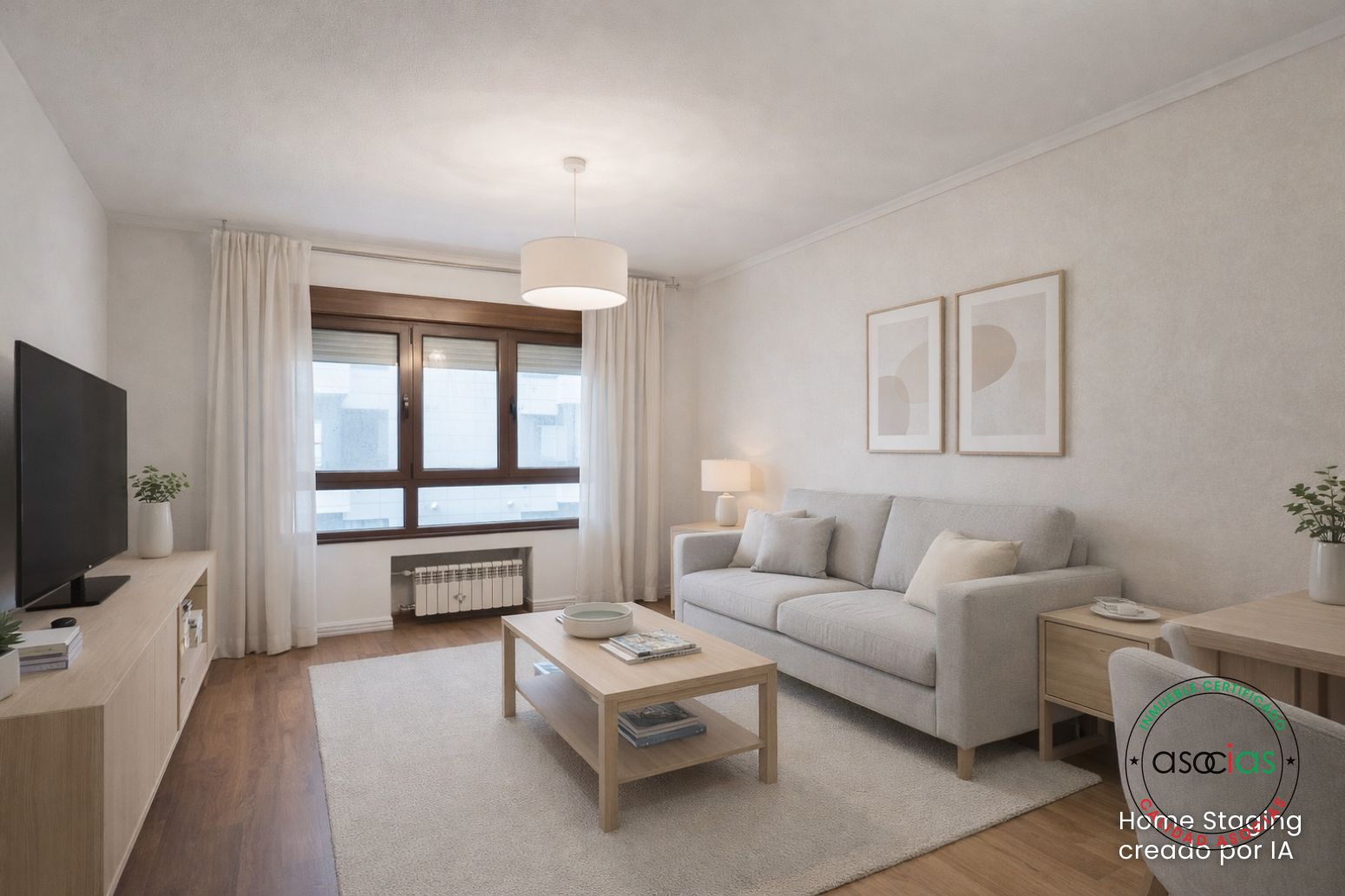 Living room of Flat for sale in Gijón   with Heating, Parquet flooring and Storage room