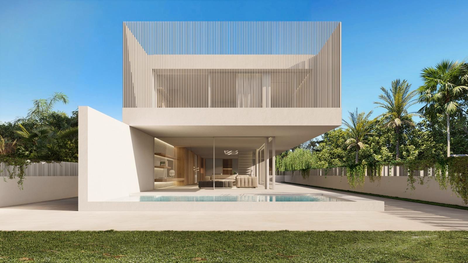 Vista exterior de Casa o xalet en venda en Mojácar amb Aire condicionat, Jardí privat i Piscina