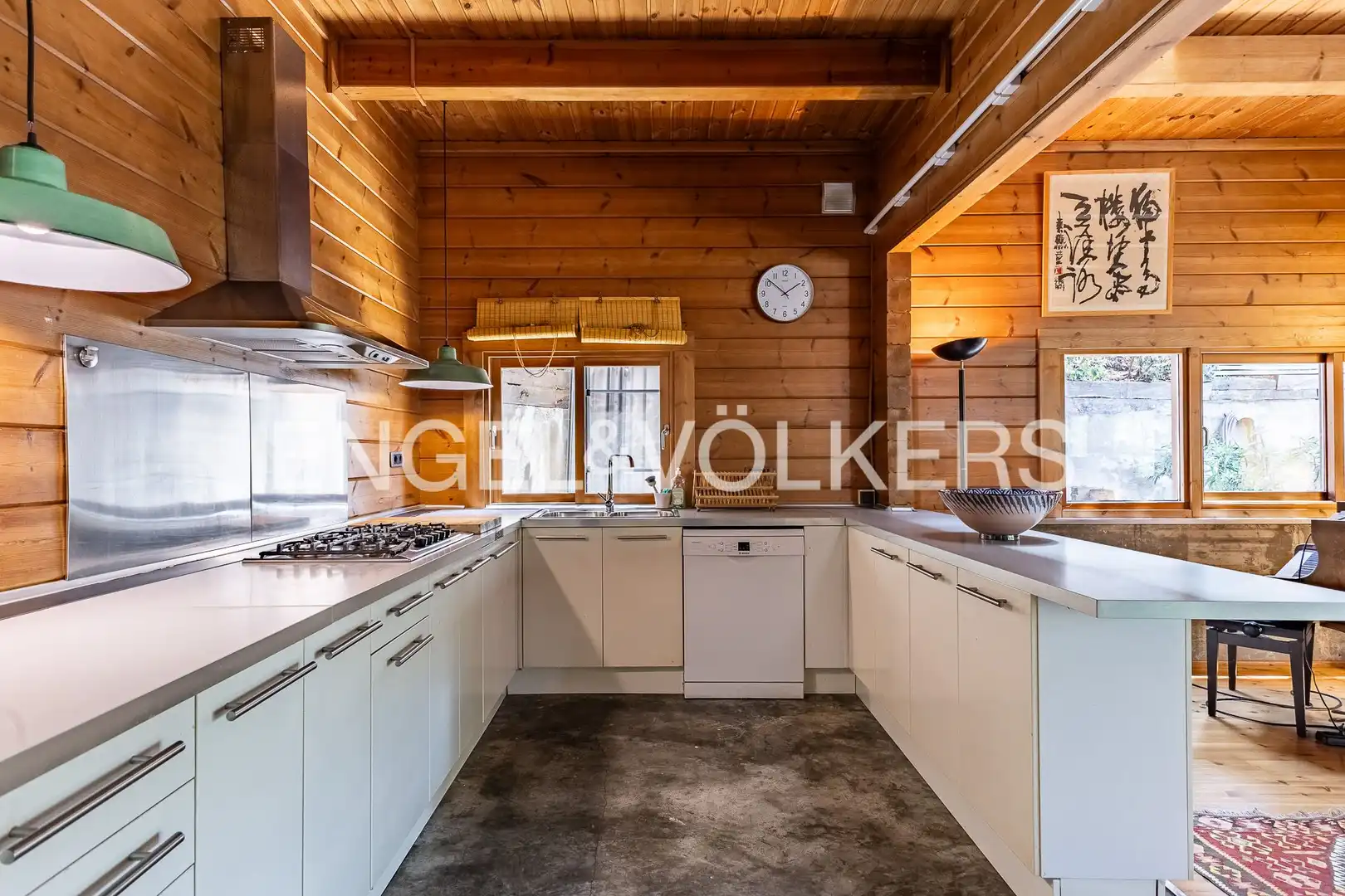Cocina de Casa o chalet en venta en Barcelona con Calefacción, Jardín privado y Parquet