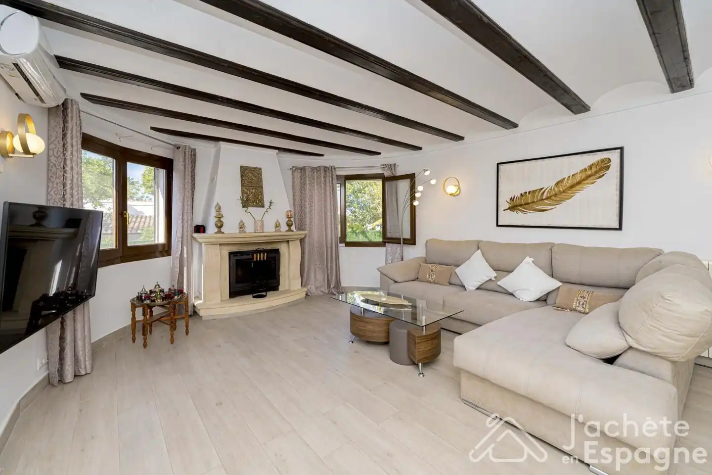 Living room of Houses for sale in Jávea / Xàbia  with Air Conditioner, Heating and Private garden