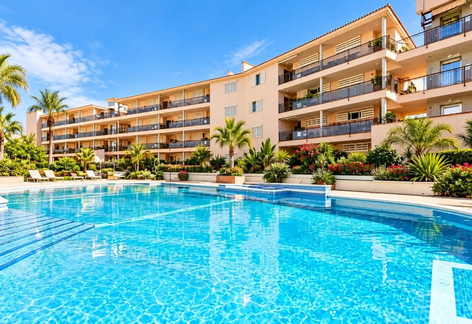 Swimming pool of Study for sale in Arona  with Air Conditioner