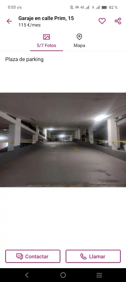 Parkplatz von Garage zur Miete in Bilbao 