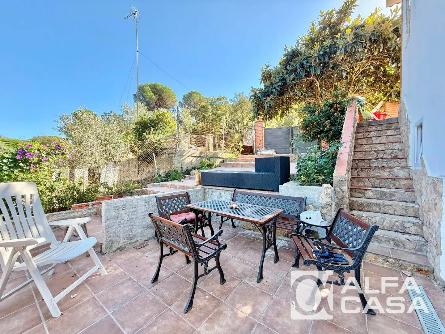 Jardín de Casa o chalet en venta en Lloret de Mar con Calefacción, Parquet y Amueblado