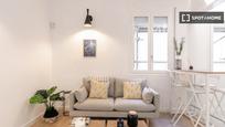 Sala d'estar de Pis de lloguer en  Barcelona Capital amb Aire condicionat, Calefacció i Moblat