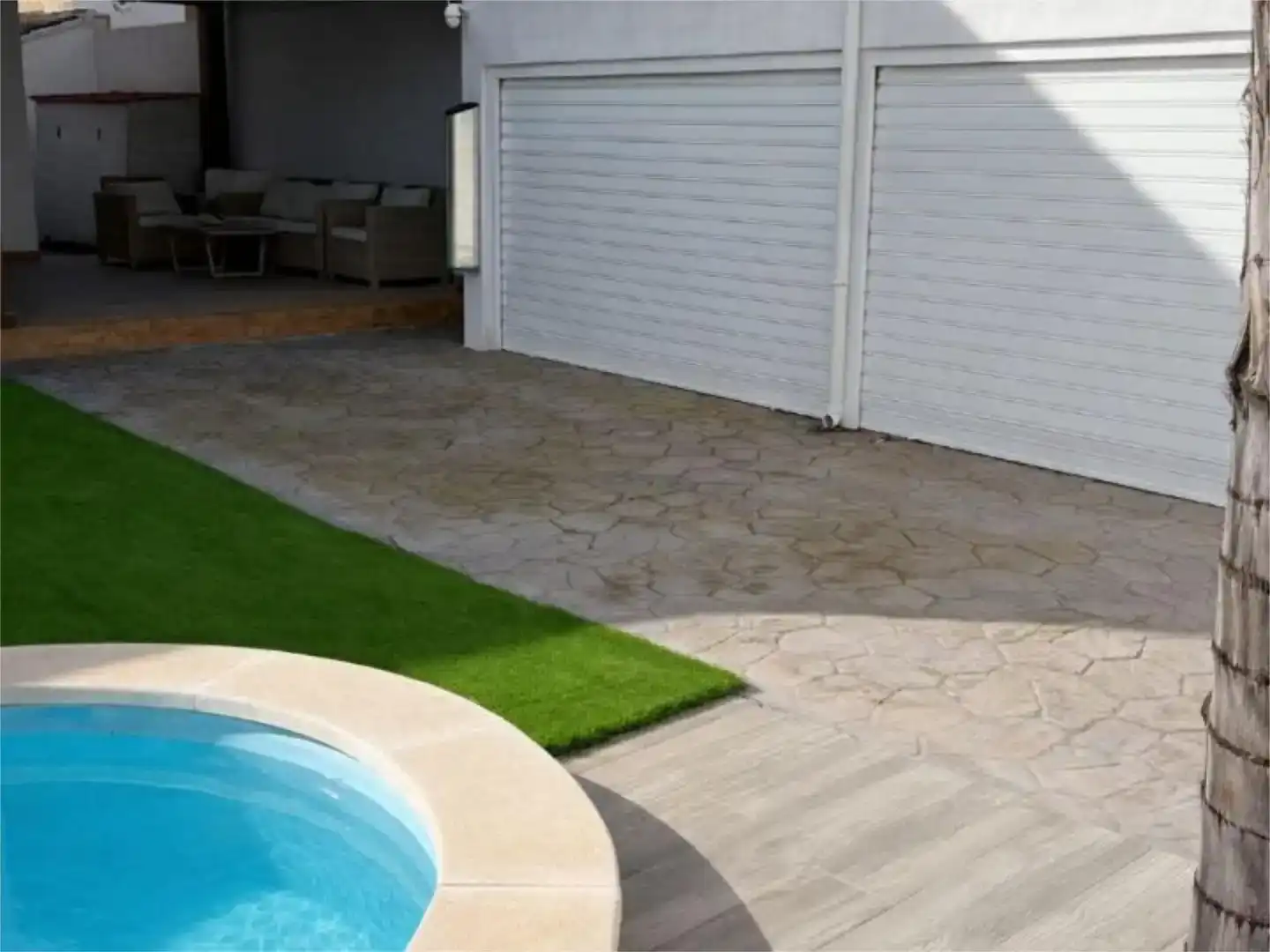 Piscina de Casa o xalet de lloguer en La Pobla de Vallbona amb Aire condicionat i Piscina