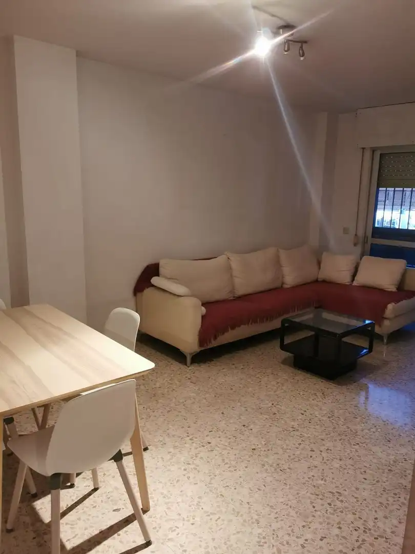 Living room of Flat for rent in Sevilla  with Air Conditioner, Terrace and Furnished