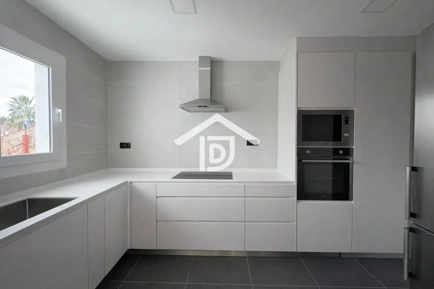 Cocina de Casa adosada en venta en Benimuslem con Aire acondicionado, Terraza y Trastero