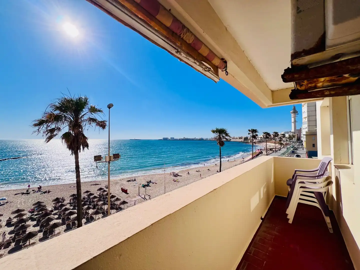 Exterior view of Flat for sale in Cádiz  with Terrace and Furnished