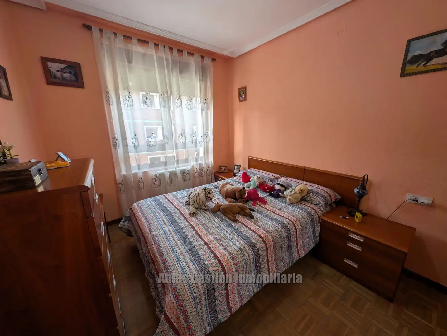 Schlafzimmer von Wohnung zum Verkauf in Mieres (Asturias) mit Heizung, Parkett und Abstellraum