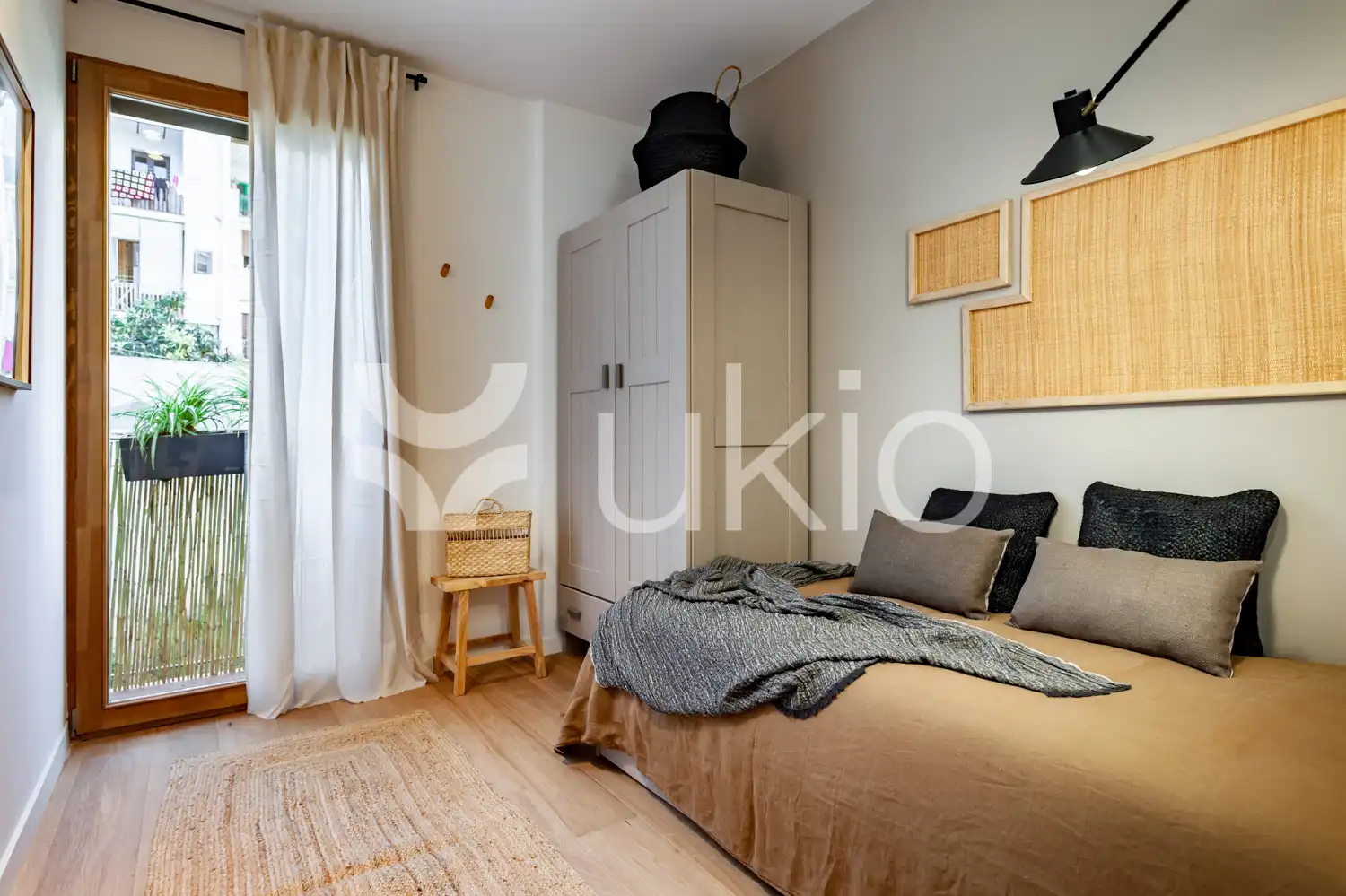 Habitación de Apartamento de alquiler en Barcelona con Aire acondicionado, Calefacción y Amueblado