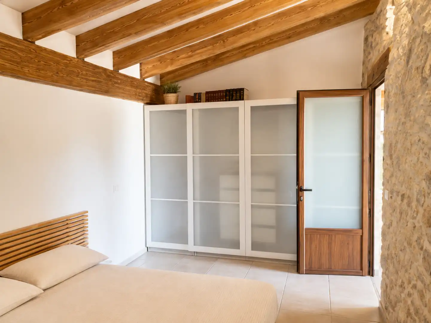 Schlafzimmer von Haus oder Chalet zur Miete in Lloret de Vistalegre mit Heizung, Privatgarten und Terrasse