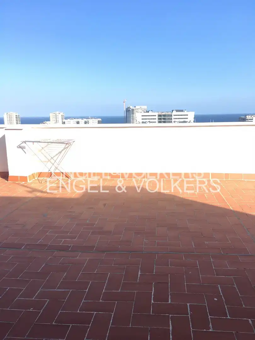 Terraza de Piso de alquiler en Badalona con Aire acondicionado, Calefacción y Terraza